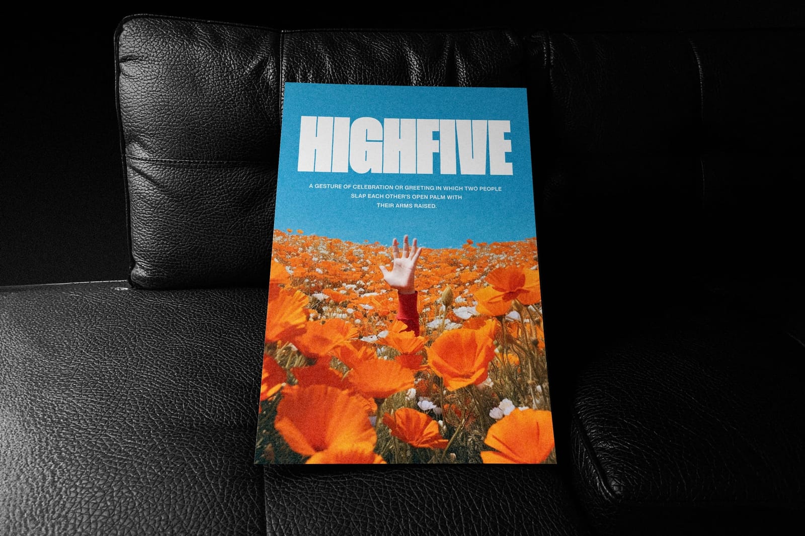 A4 Paper Mockup on Sofa
