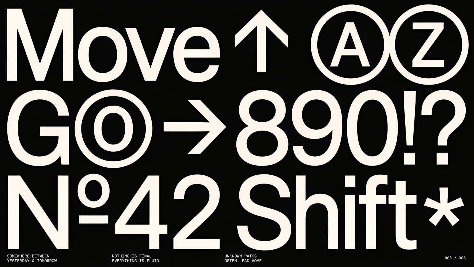 Bold Minimalist Typography Design