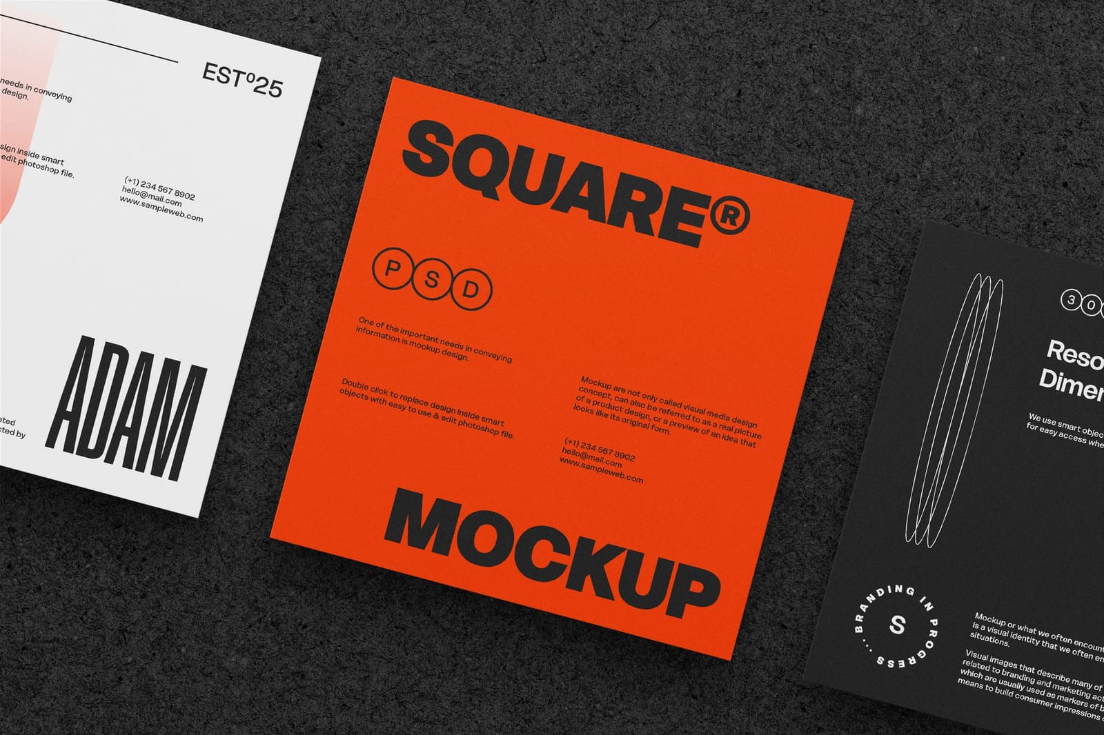 Minimal Brand Square Mockup