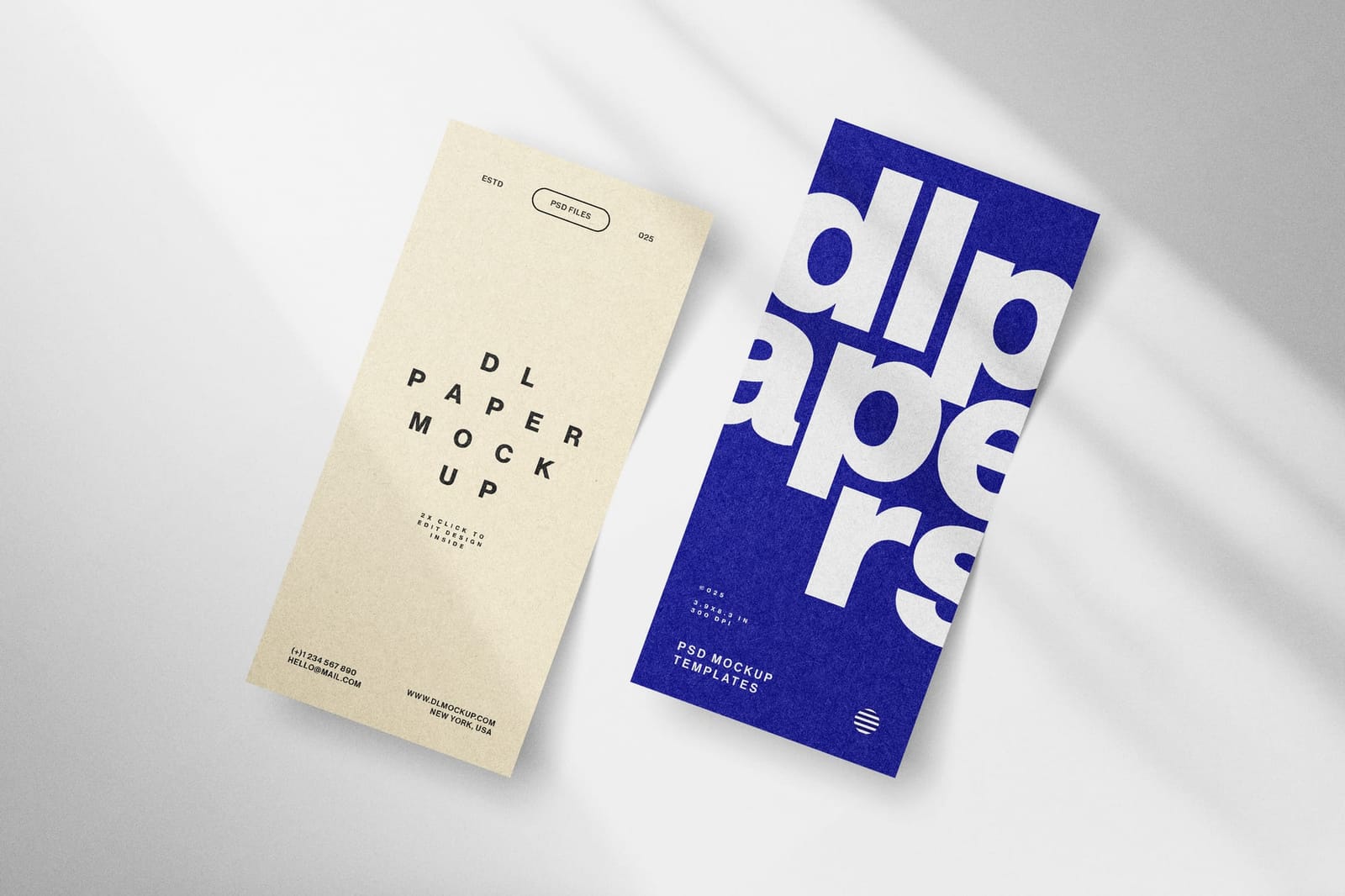 DL Paper Mockup with Shadow