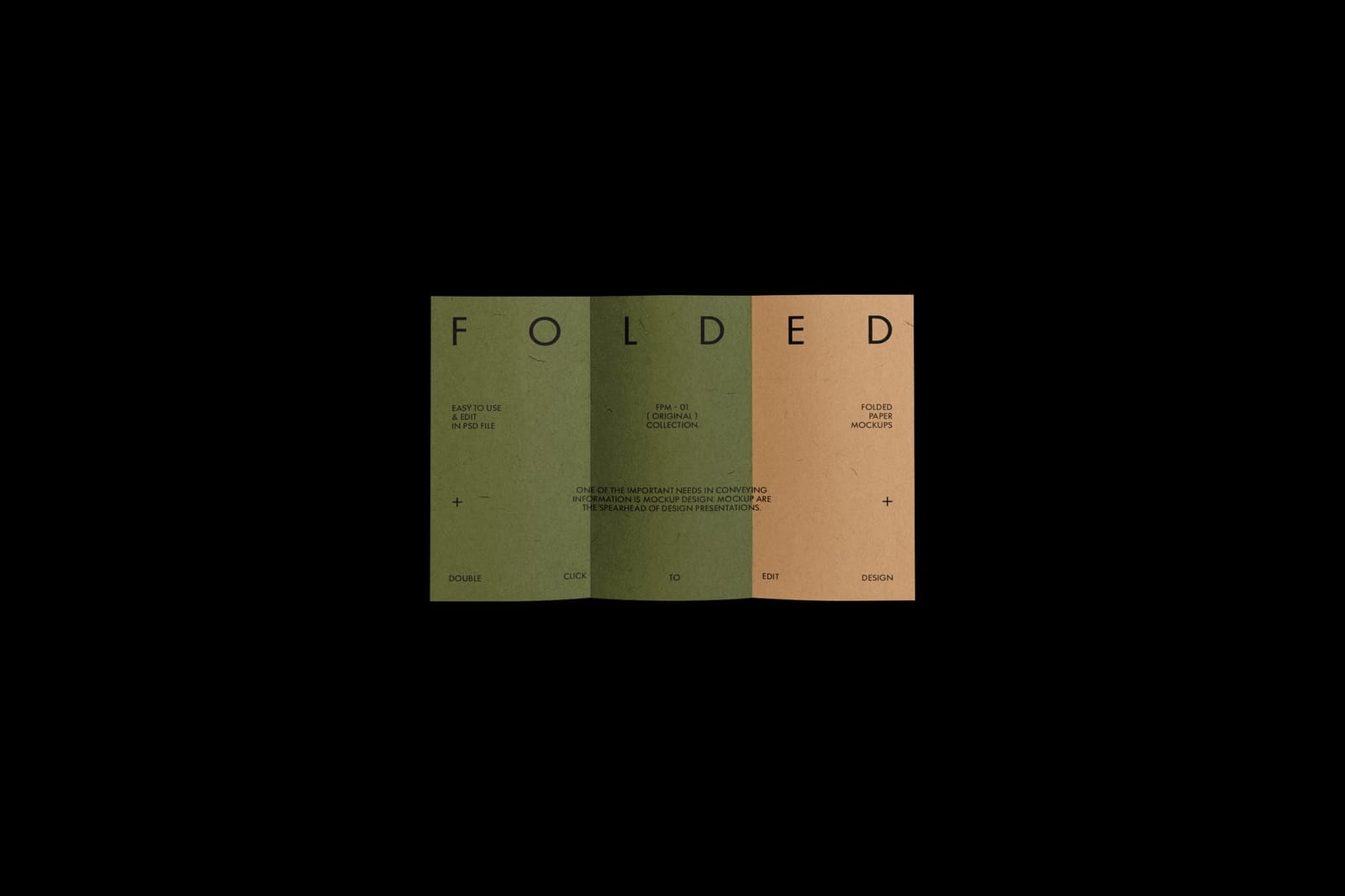 Folded Paper Mockup