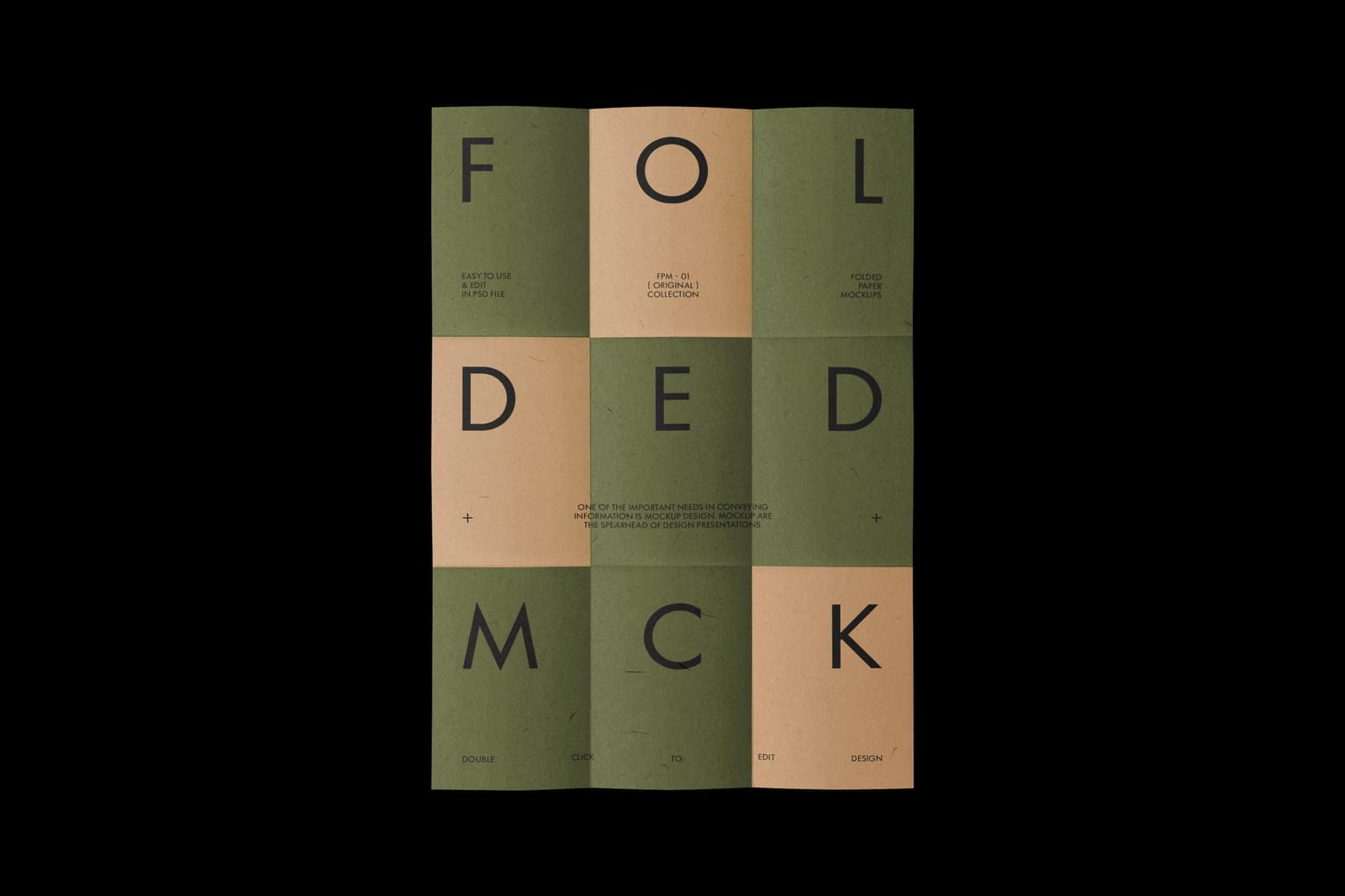 Folded Paper Mockup