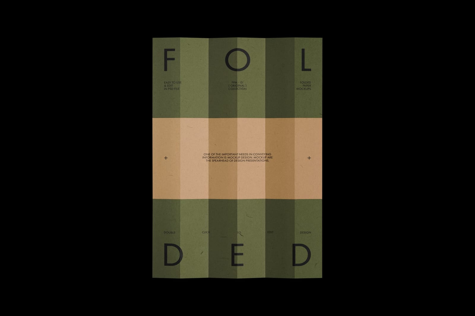 Folded Paper Mockup