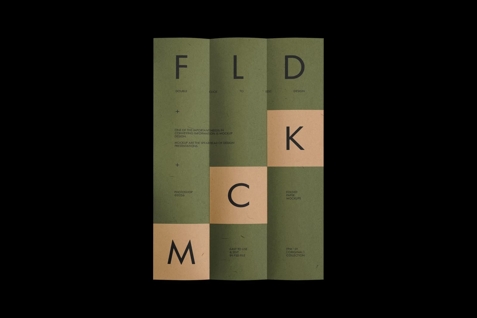Folded Paper Mockup