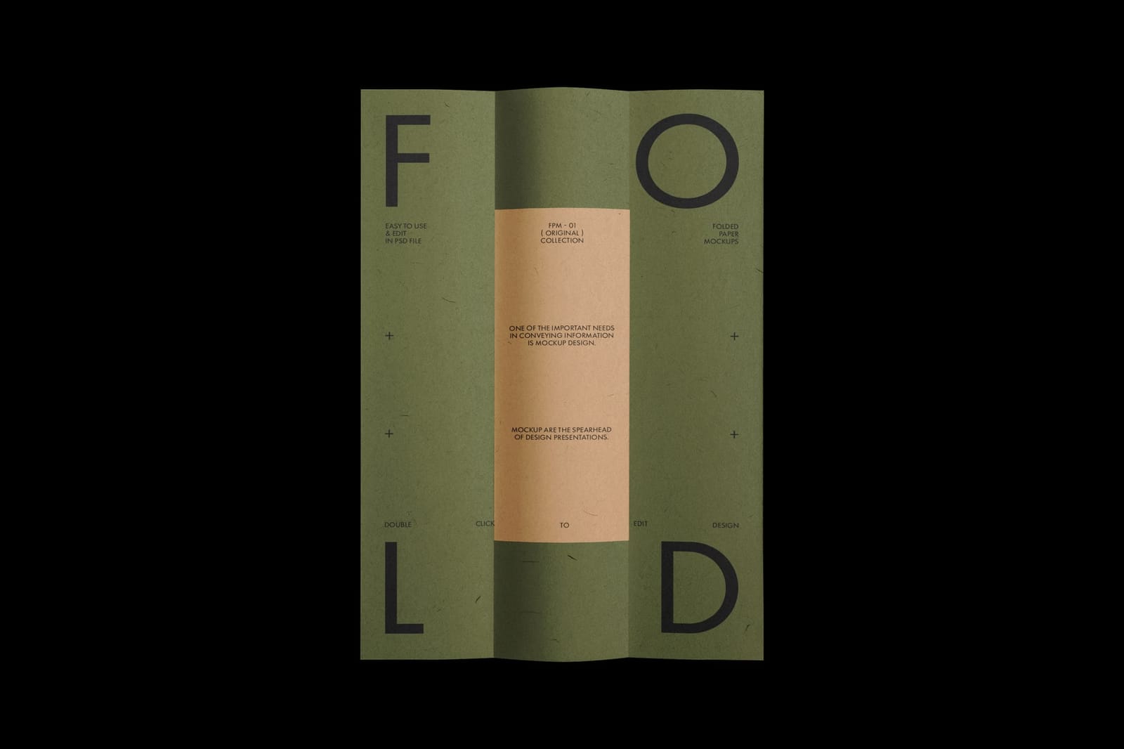 Folded Paper Mockup
