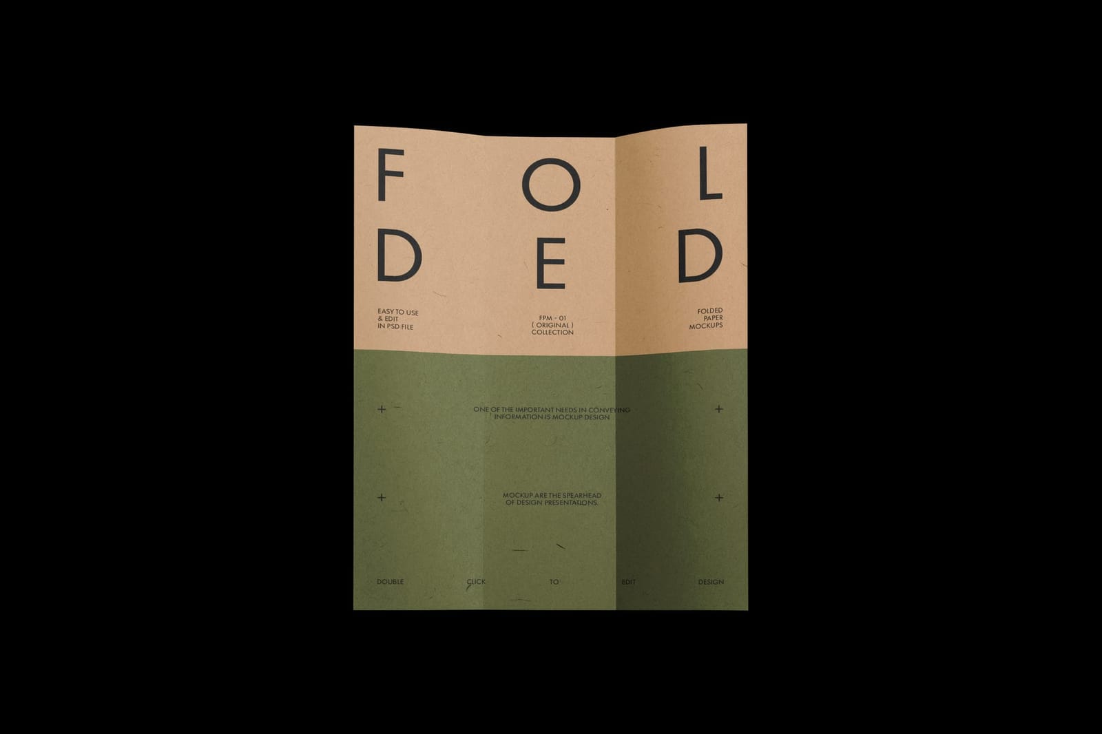 Folded Paper Mockup