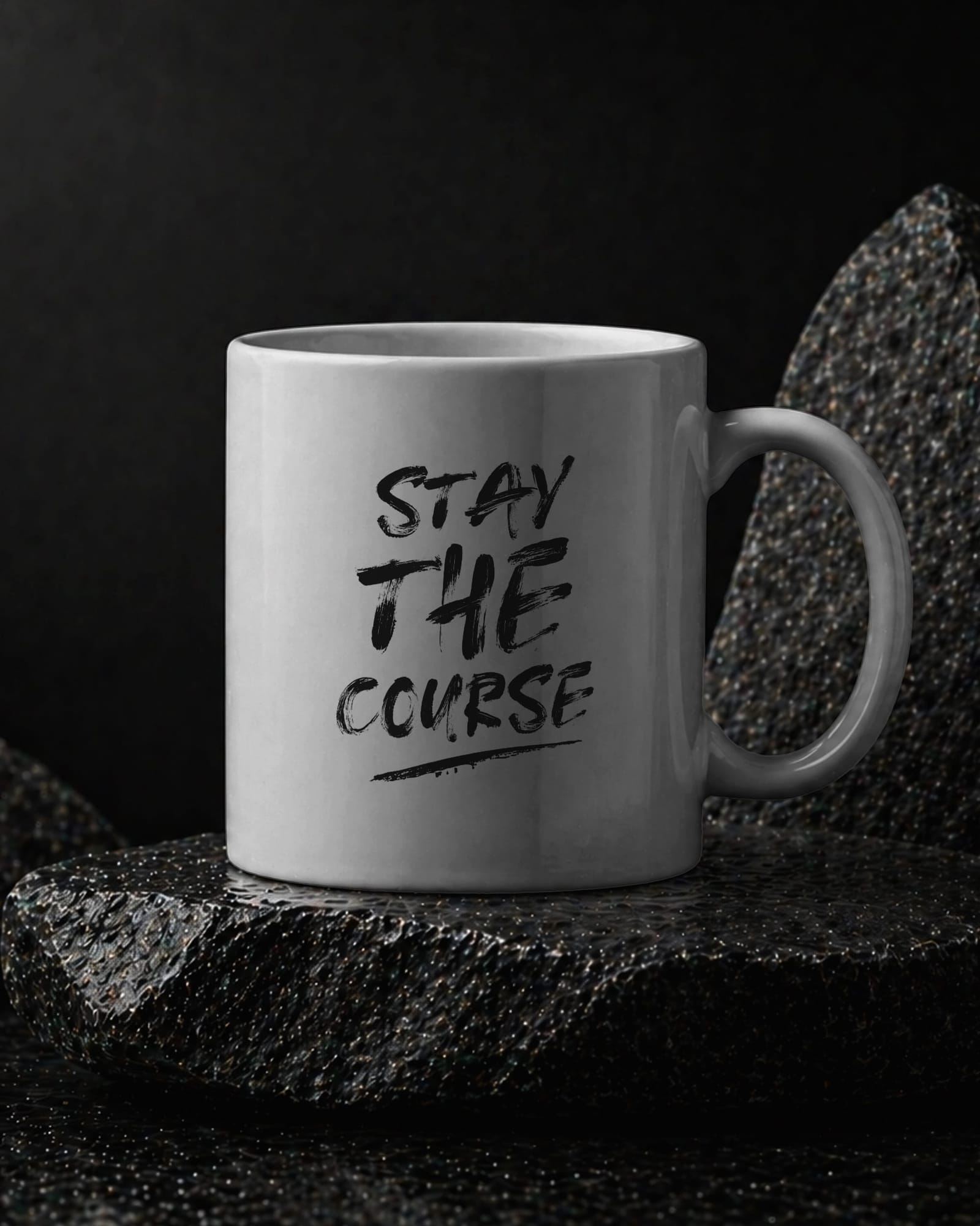 Minimal Coffee Mug Stone Mockup