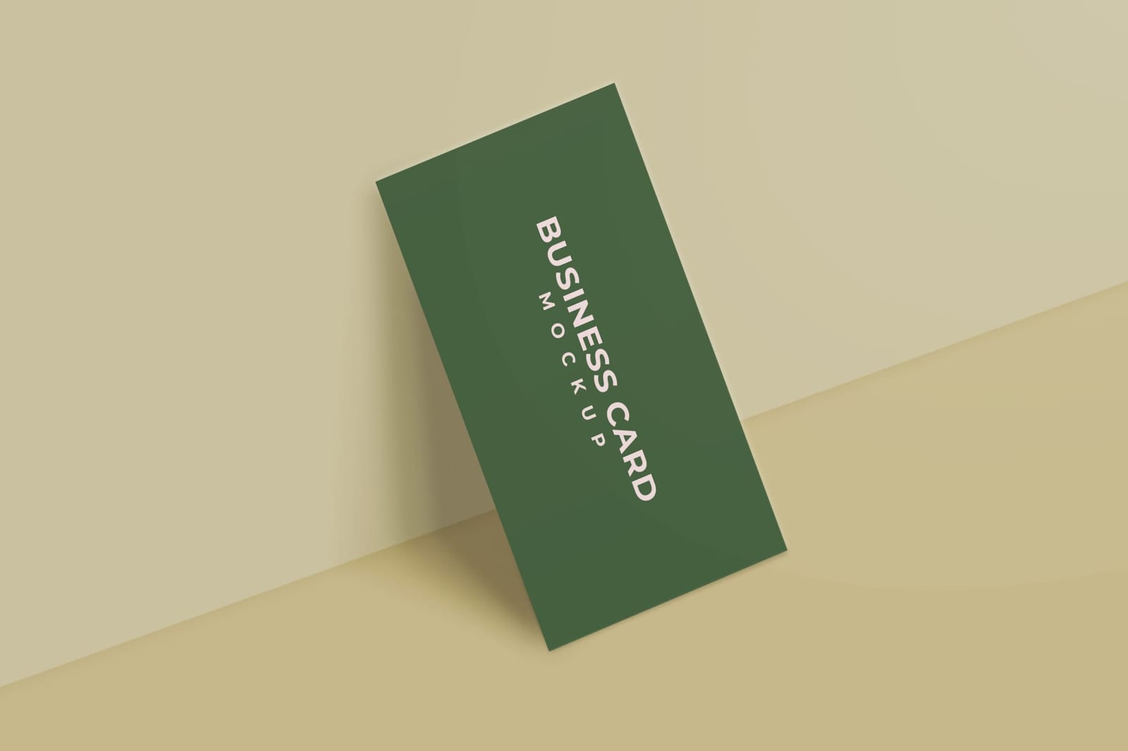 Minimal Standing Business Card Mockup