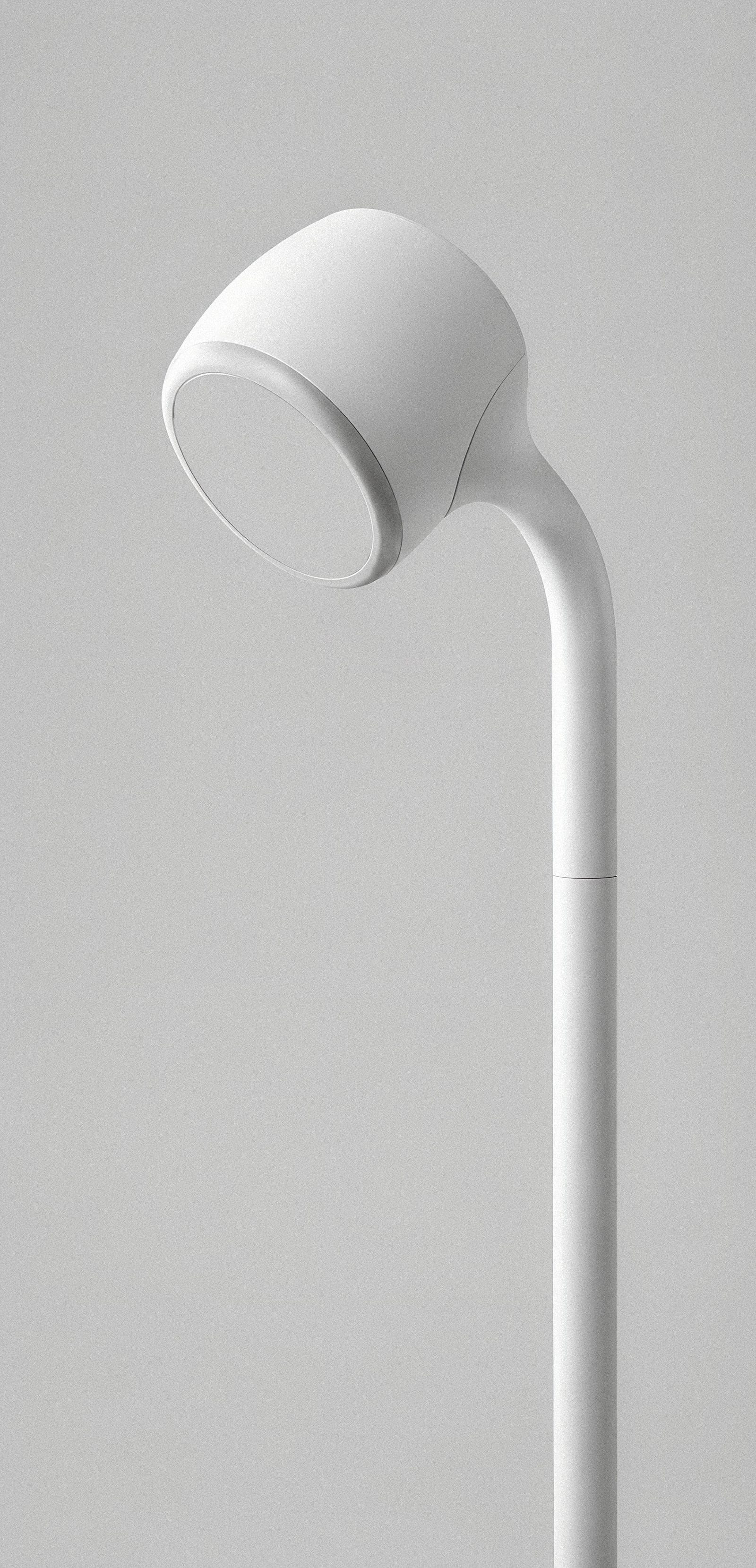 Modern Minimalist White Lamp Design