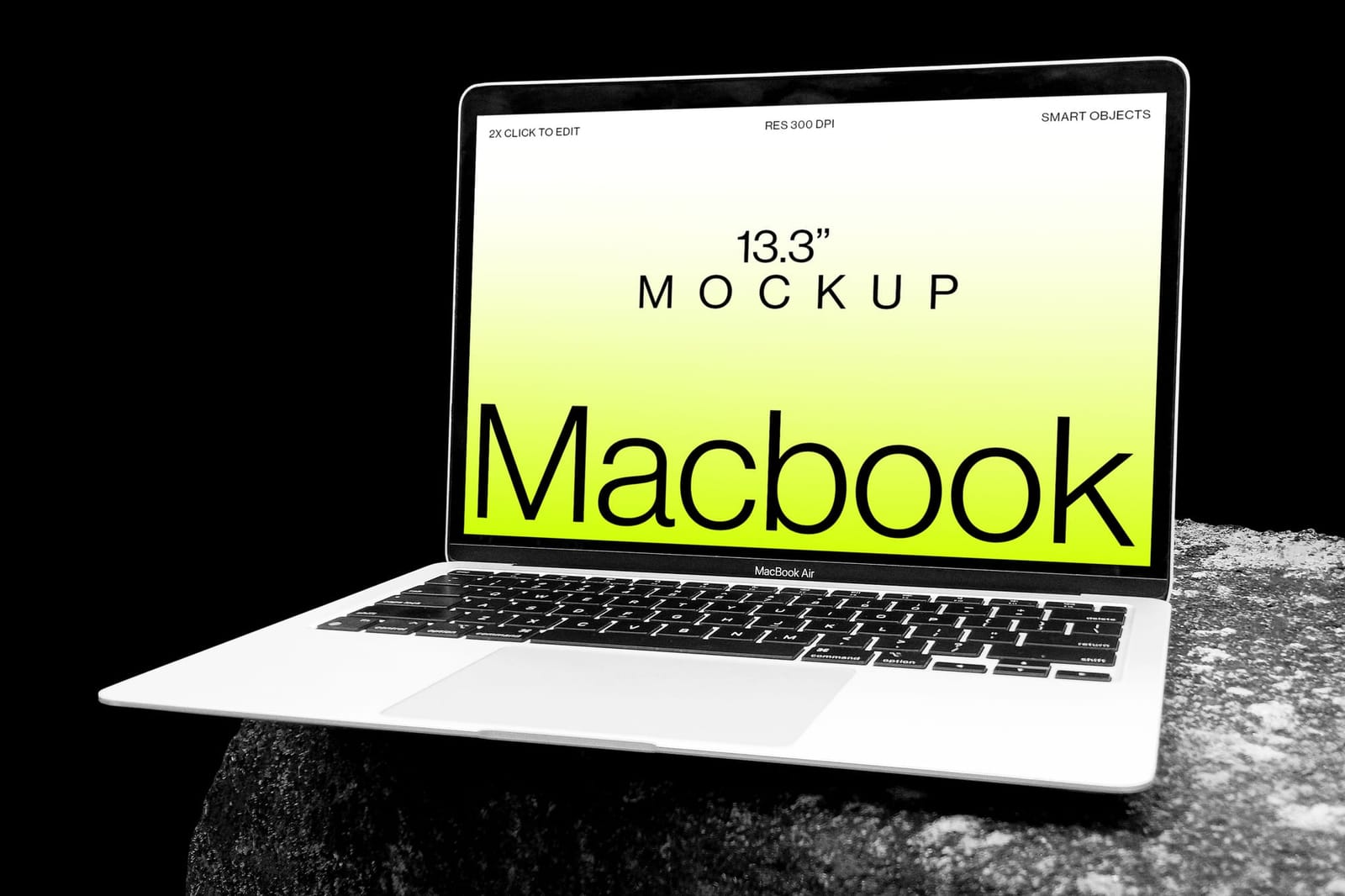 Realistic MacBook Air Display