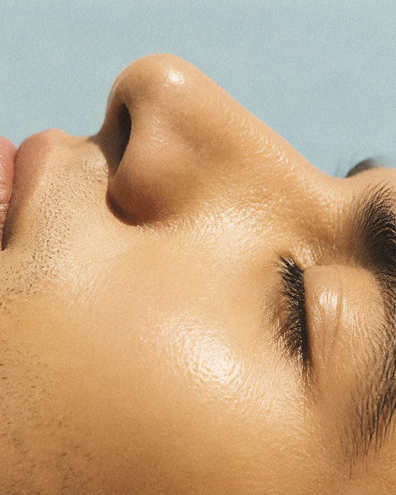 Serene Close Up Portrait In Soft Light