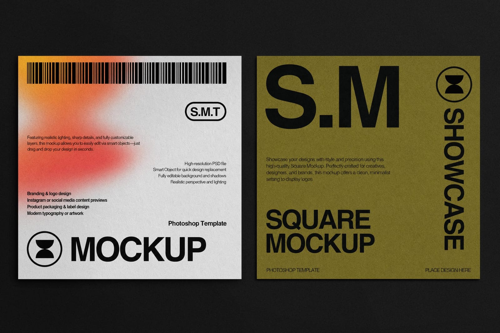 Gradient Square Mockup