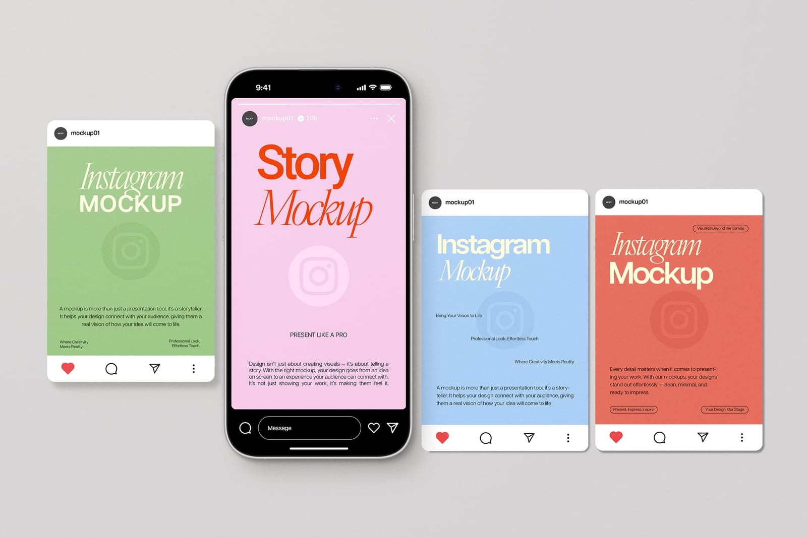 Story Feed Instagram Mockup
