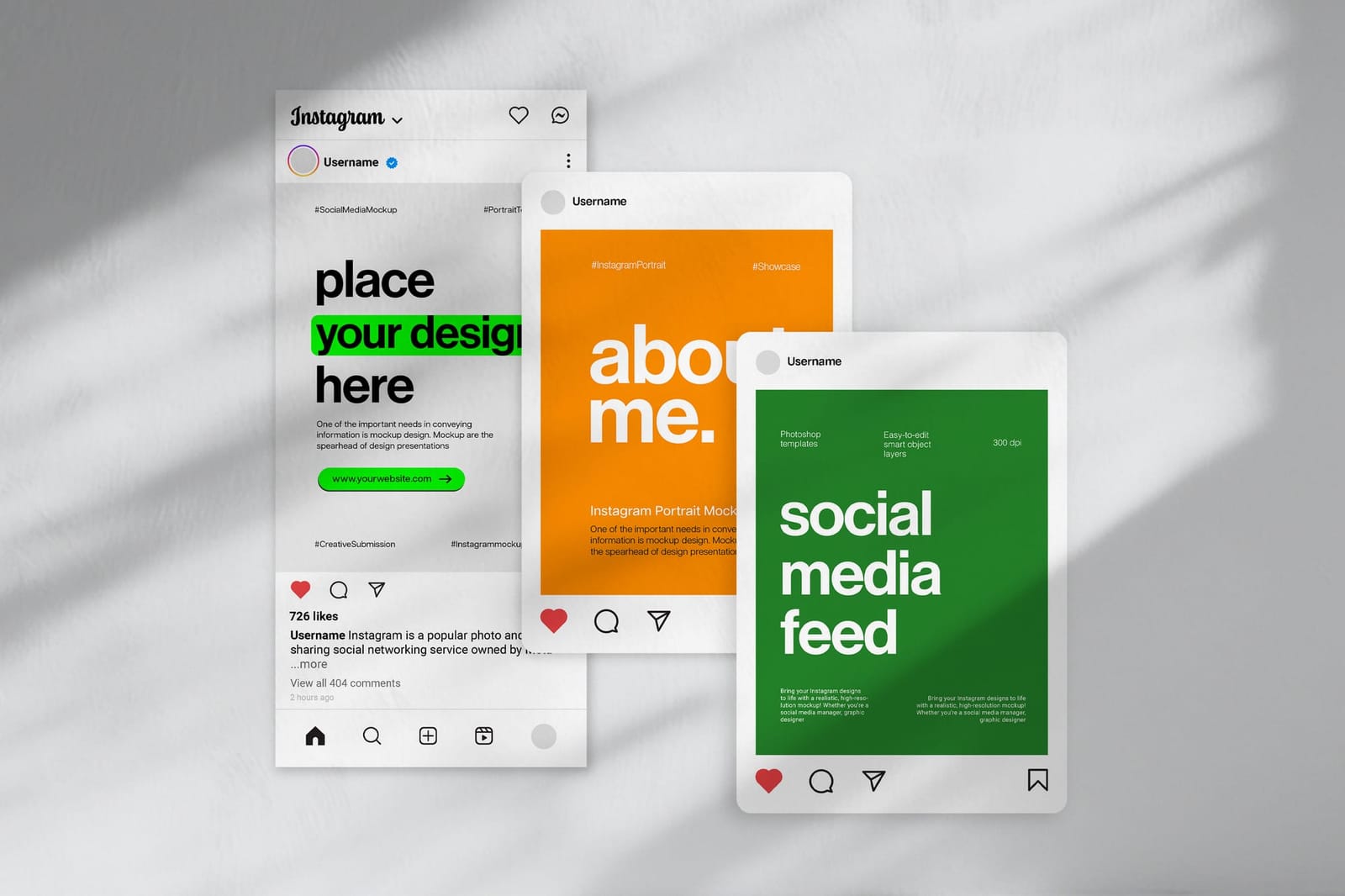 UI Instagram Post Mockup