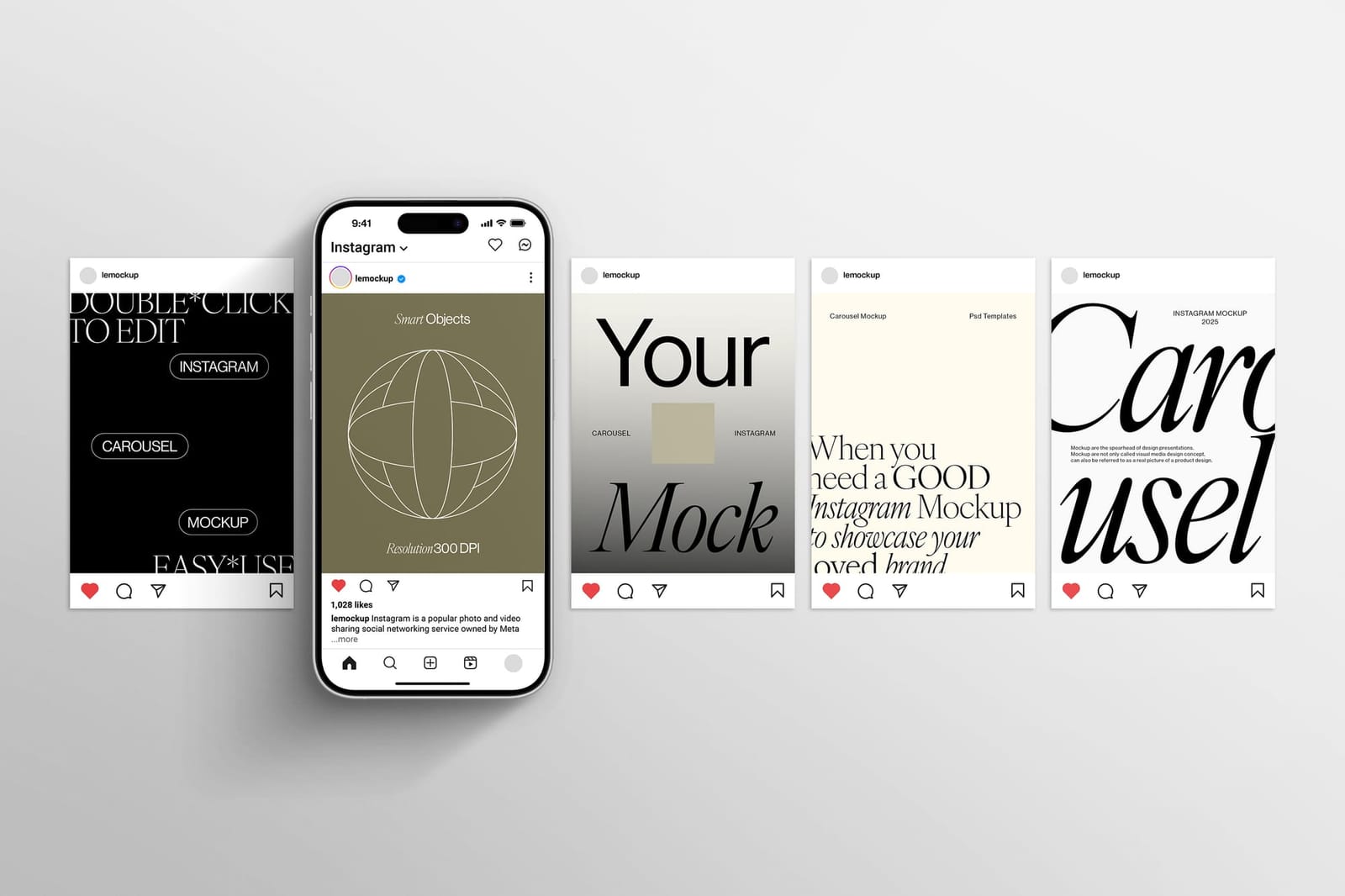 Minimal iPhone 17 Instagram Mockup