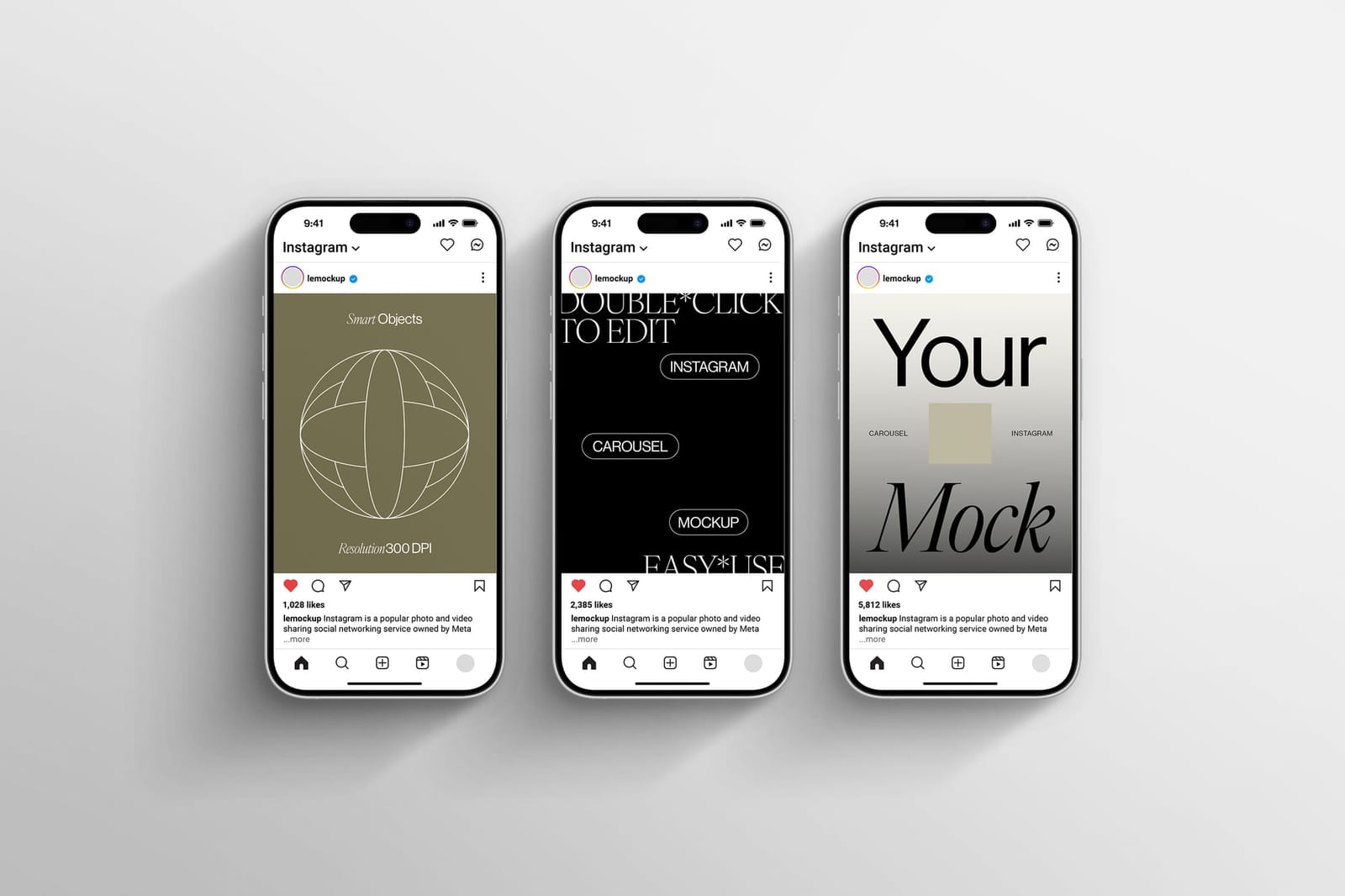 Simple iPhone 17 Instagram Mockup