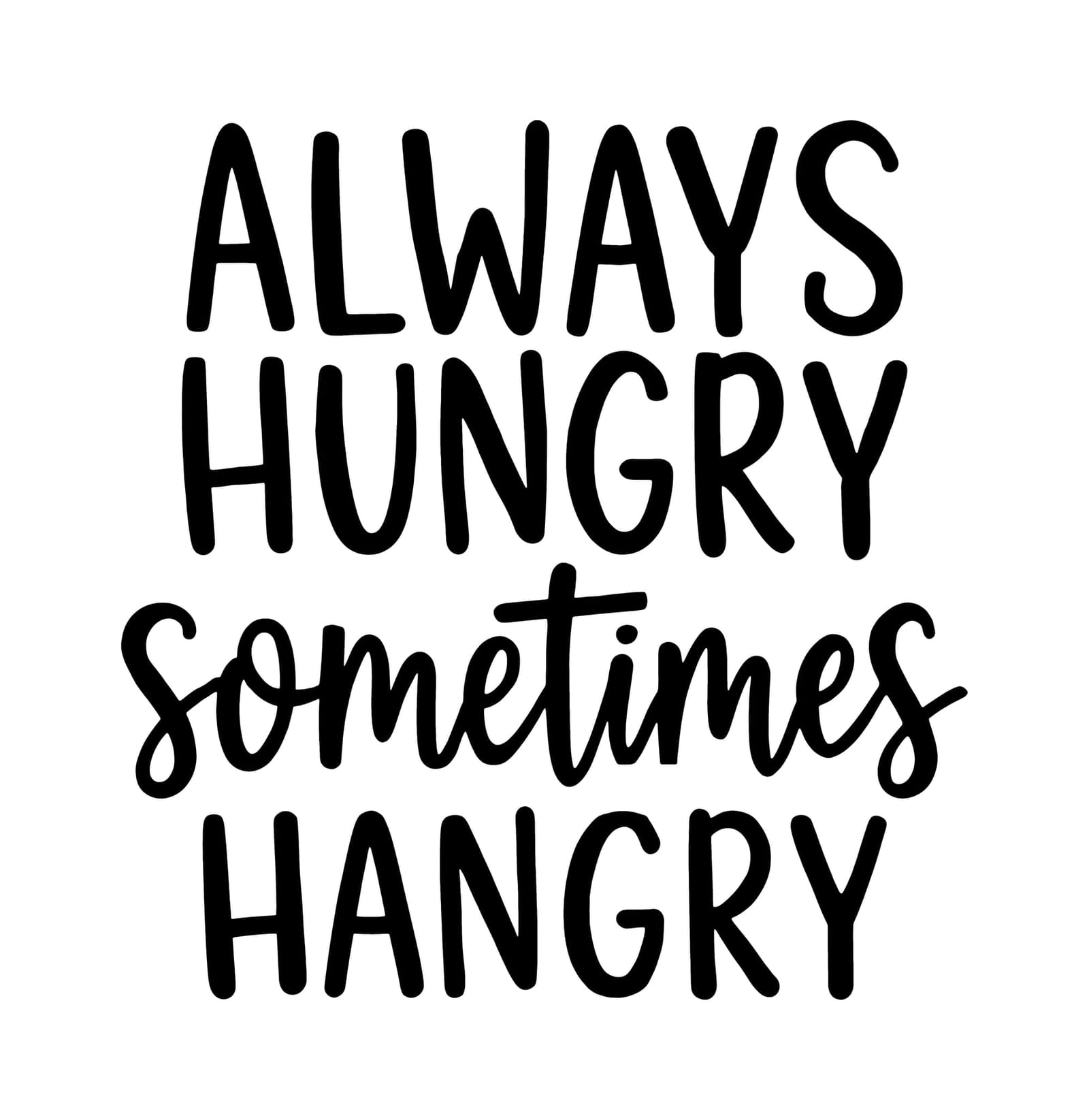 Always Hungry Sometimes Hangry