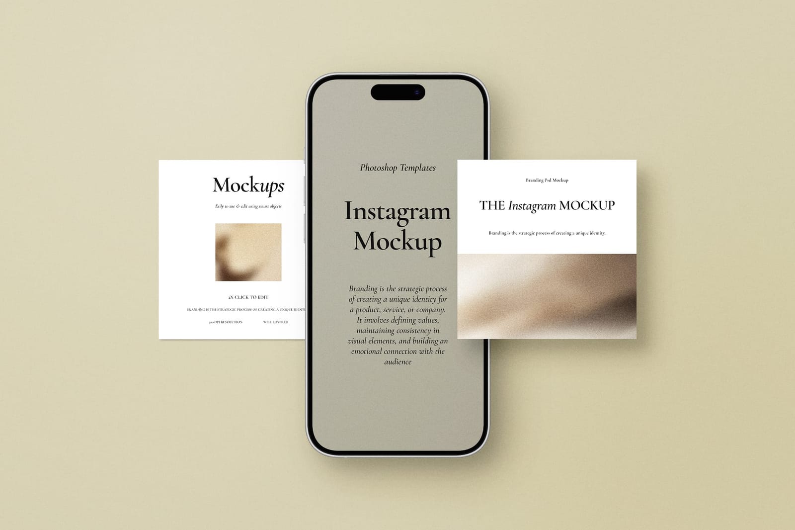 Boho Insta Story iPhone Layered Post Mockup