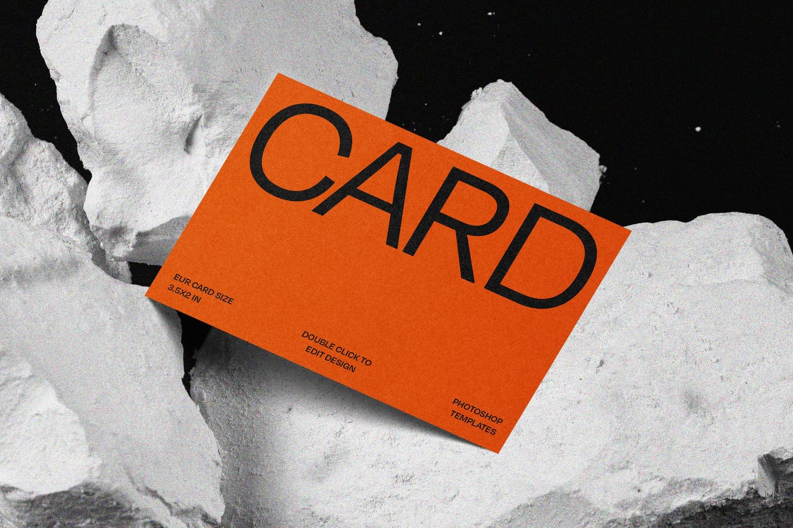 Business Card Mockup on Stone
