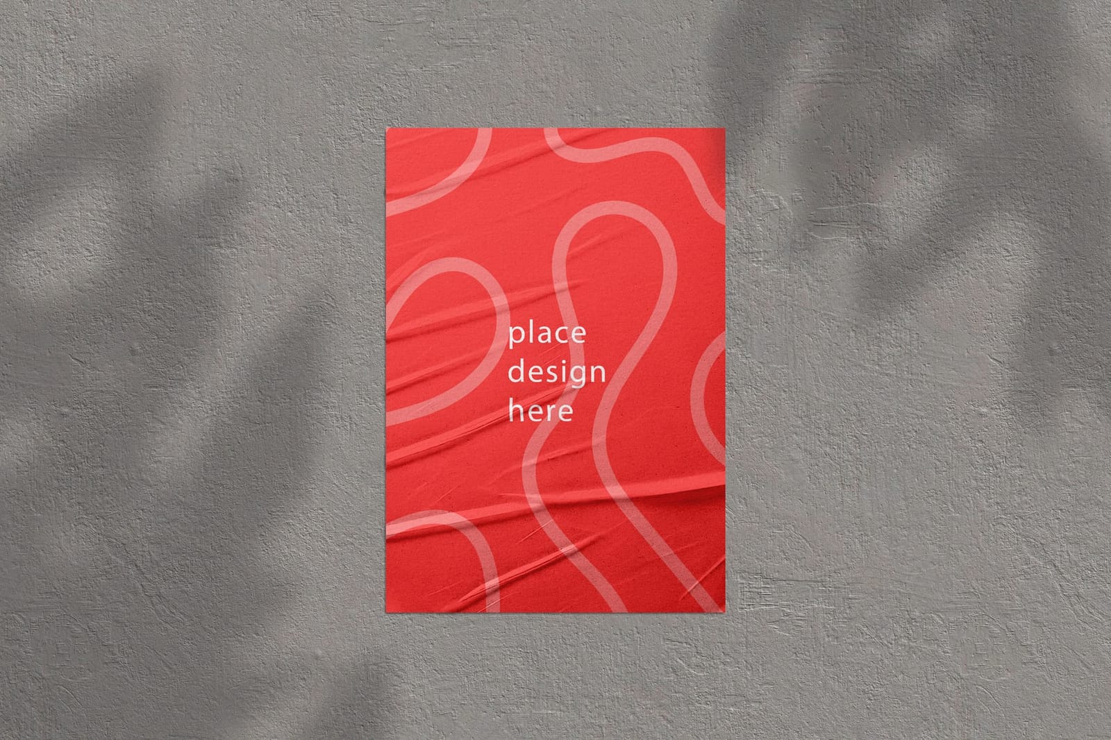 Classy Glued Poster Mockup