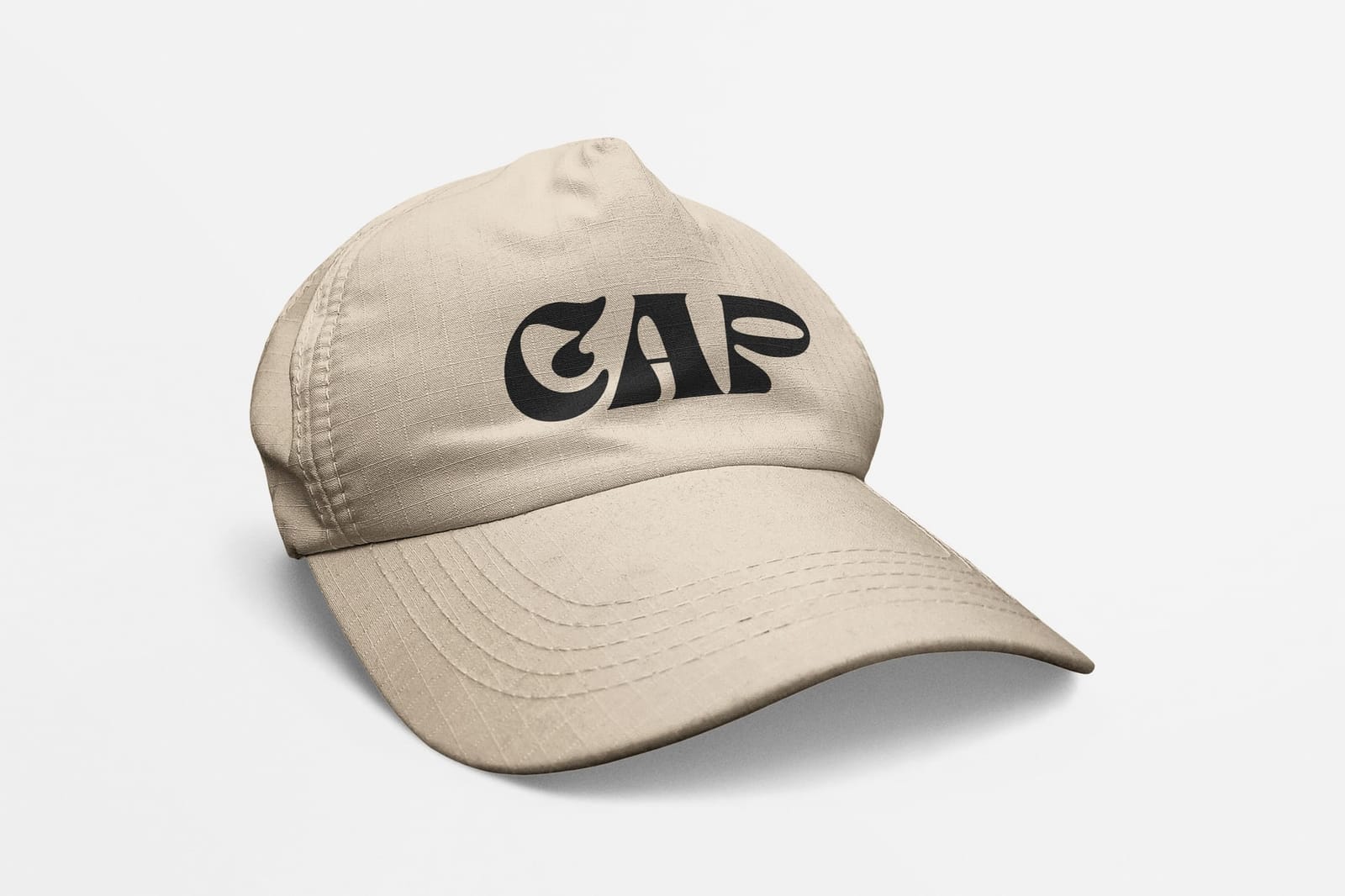 Cream Realistic Cap Mockup Set