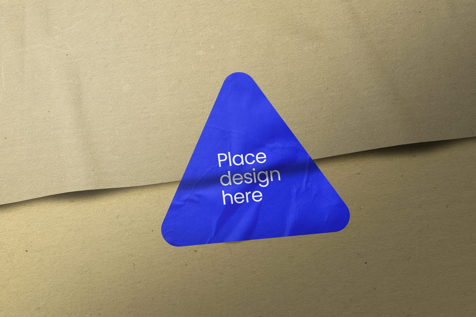 Minimalist Triangle Envelope Decal Sticker Stamp Mockup