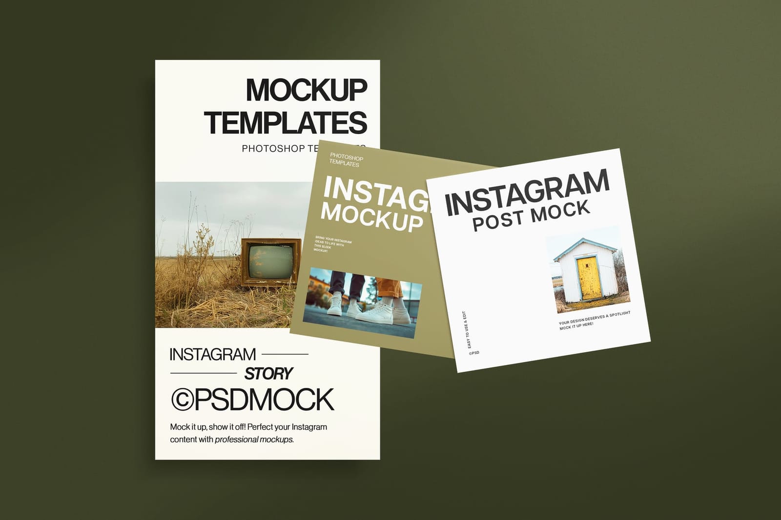 Mixed Floating Insta Post Story Mockup