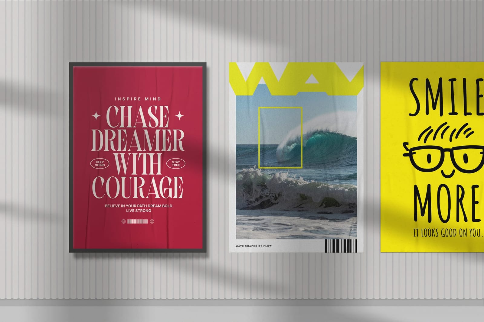Poster Mockup with Natural Shadow