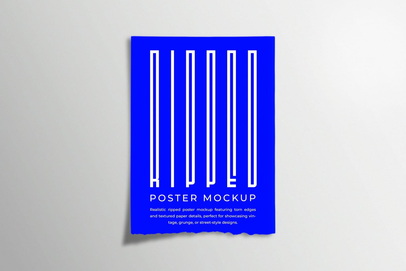 Ripped Poster Mockup