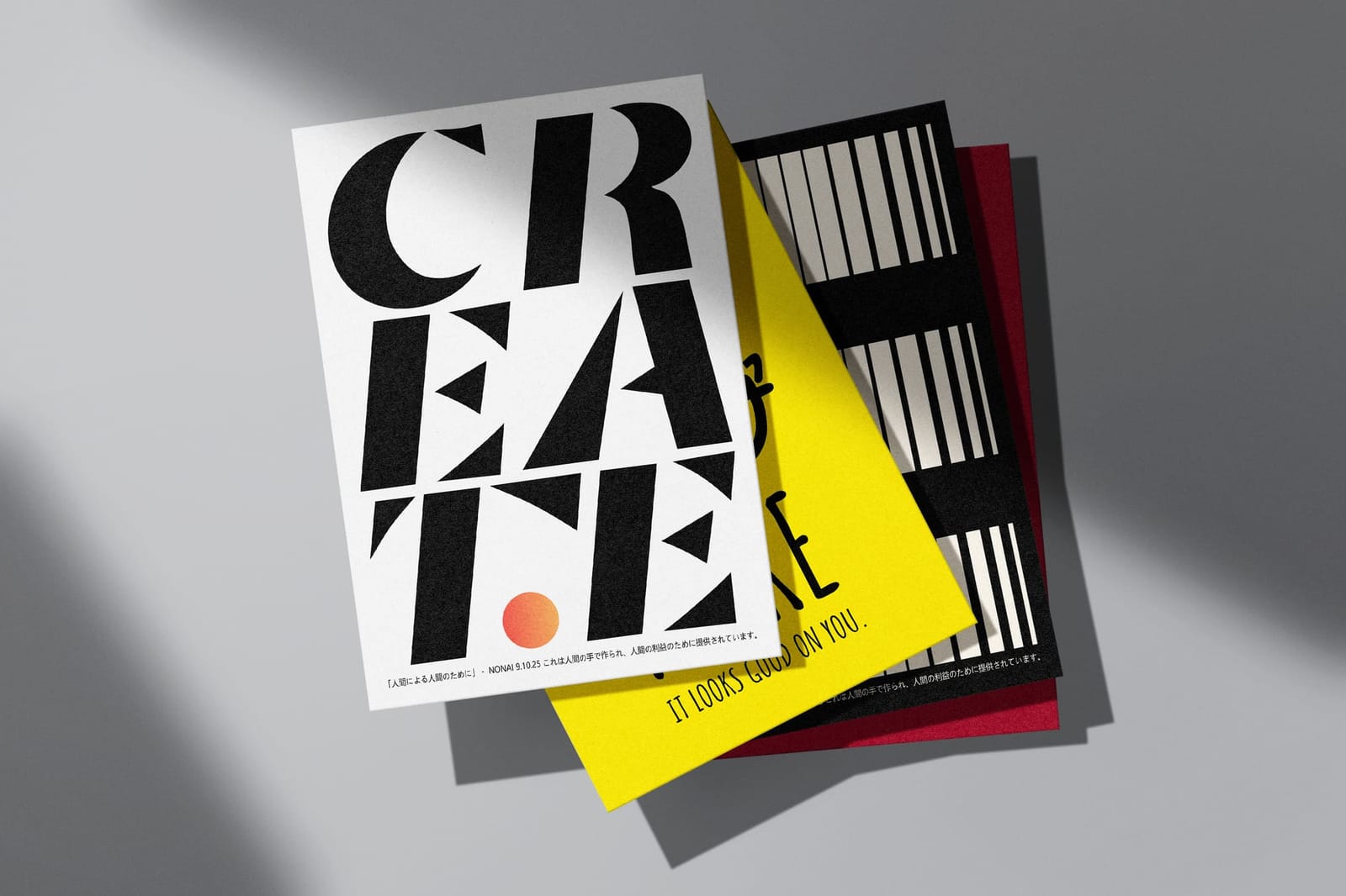 Stacked A4 Poster Mockup