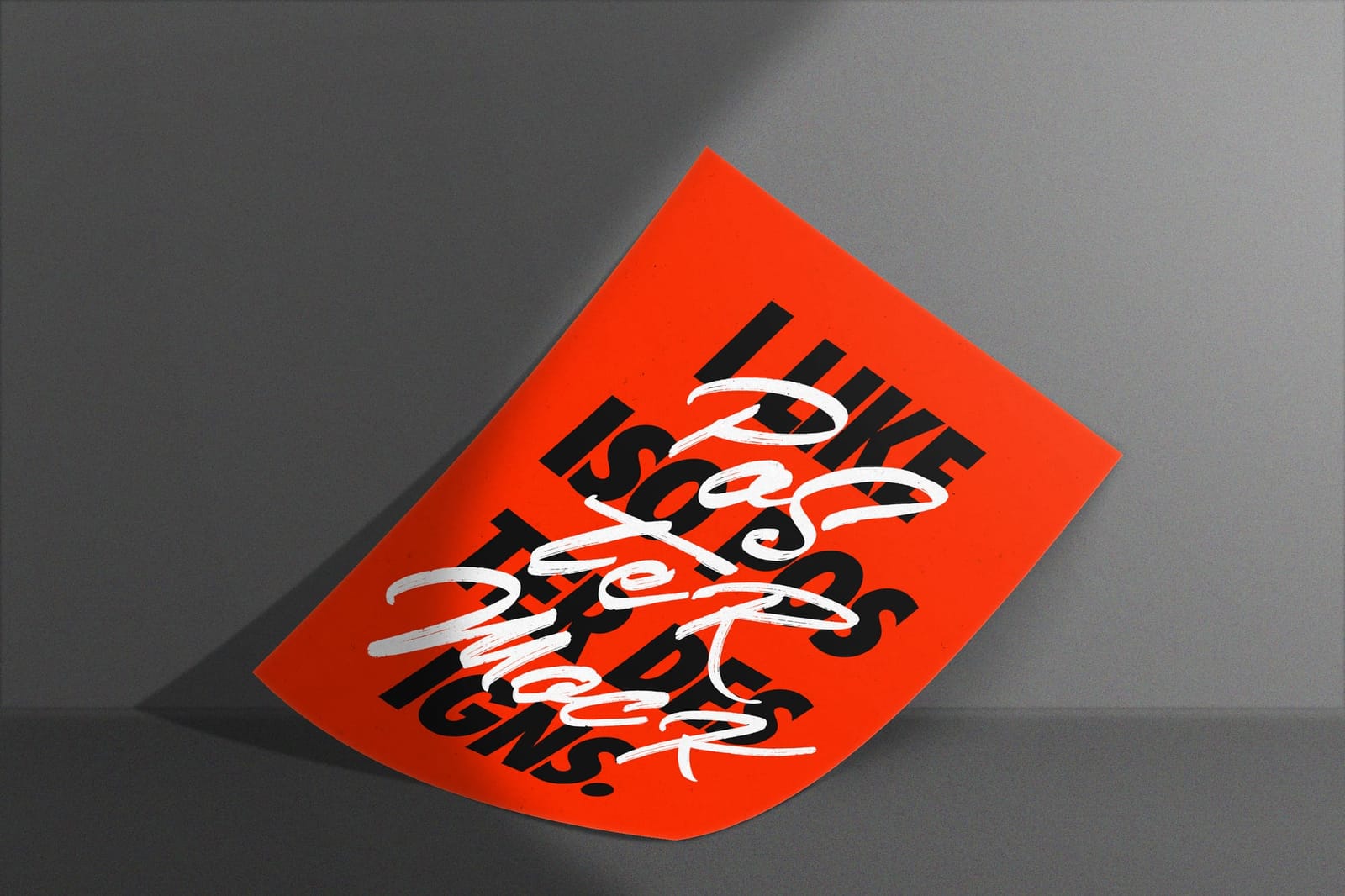 Standout Poster Mockup