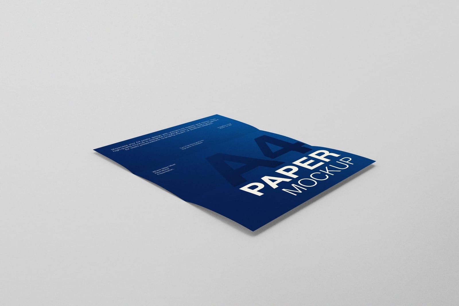 Trifold Paper Mockup Set