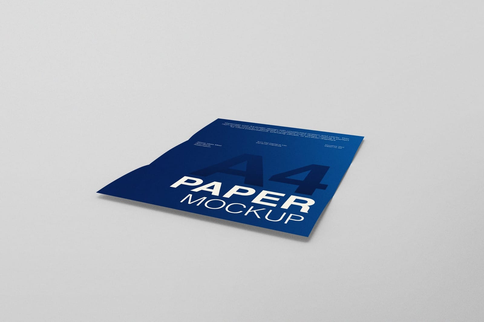Trifold Paper Mockup Set