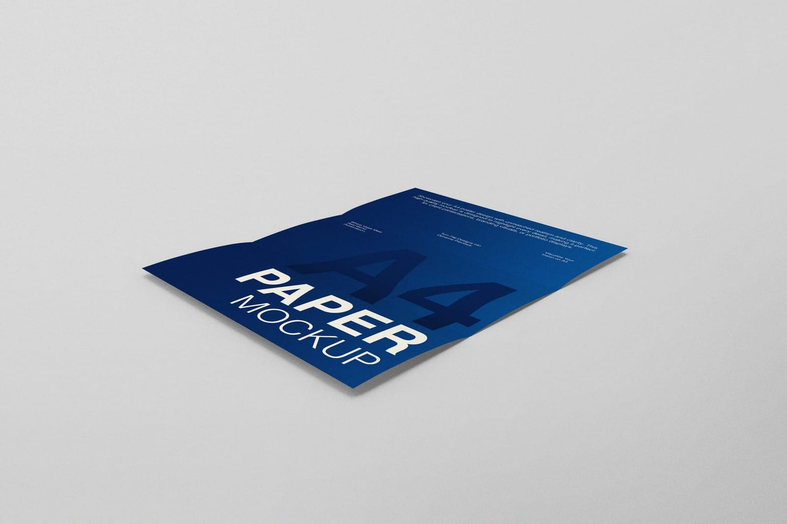 Trifold Paper Mockup Set