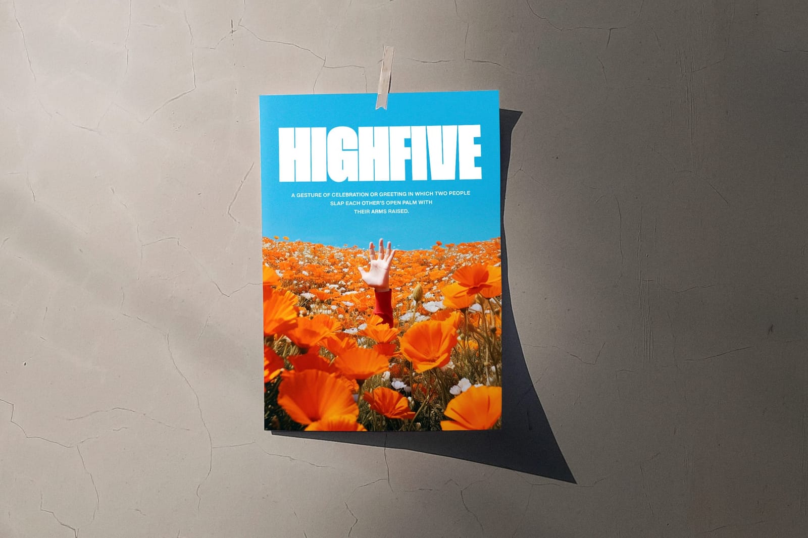 Wall Tape Poster Mockup