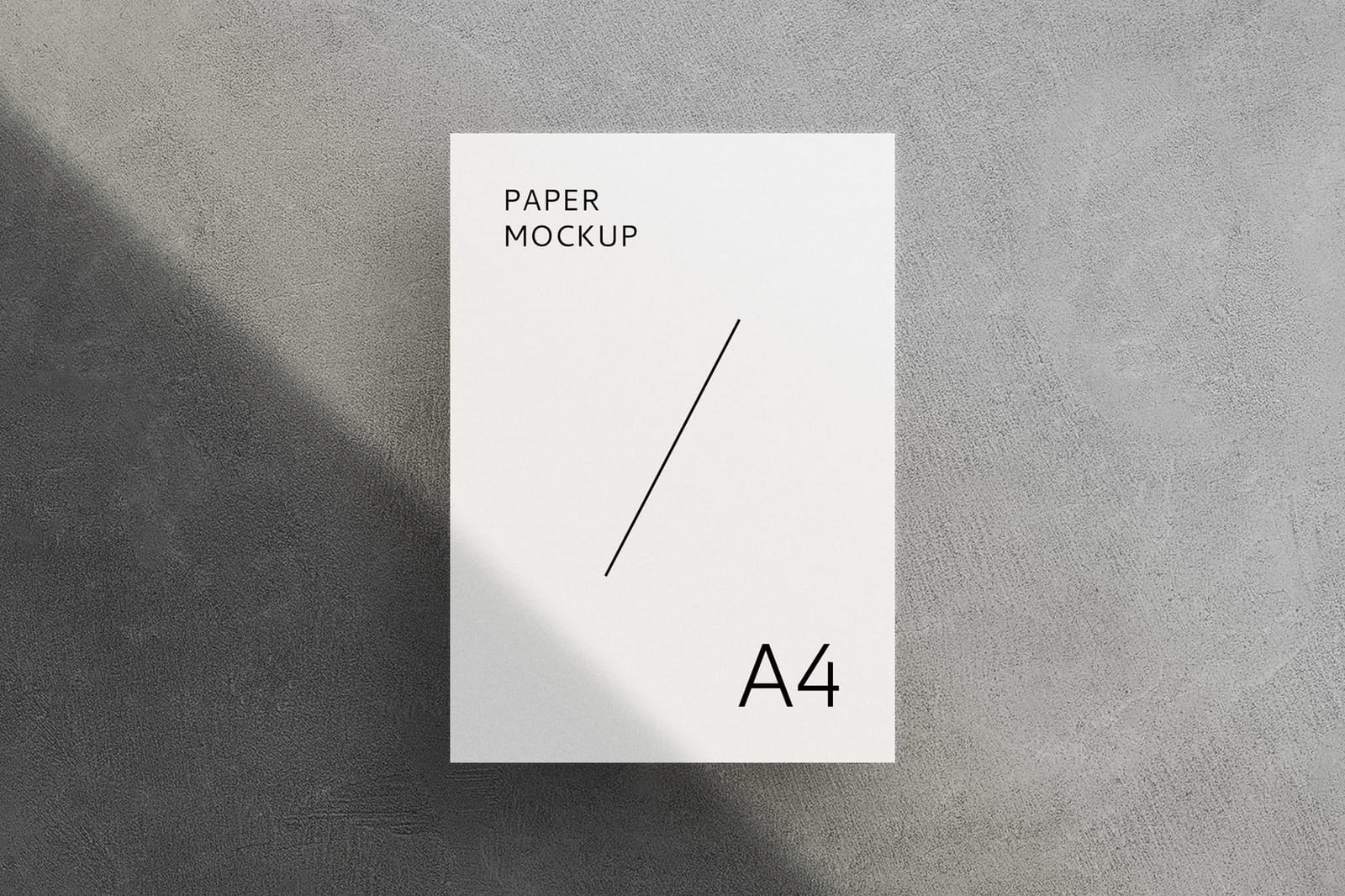 White Poster Mockup On Rough Wall Background