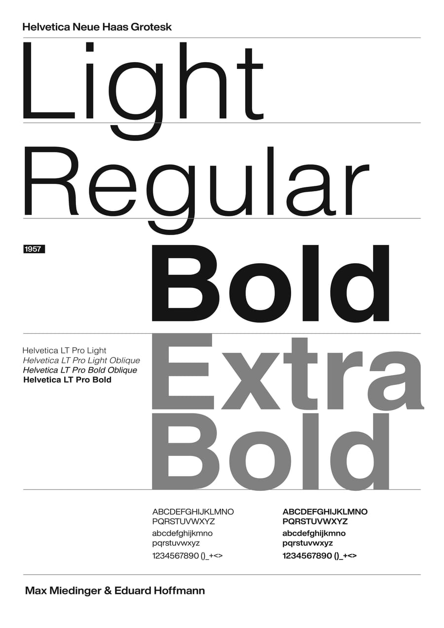 Helvetica Neue Haas Grotesk