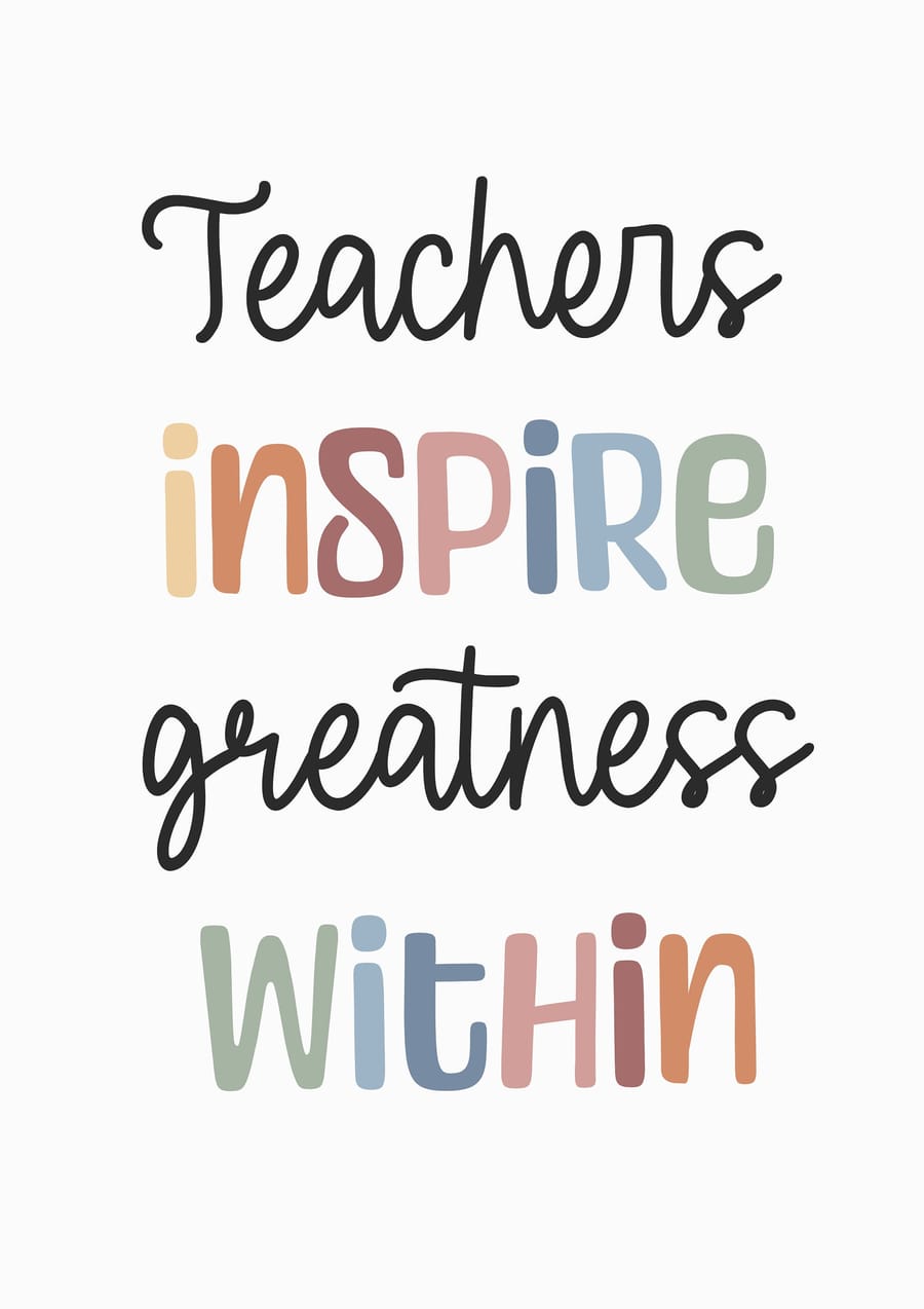 Teacher Inspire Greatness Within