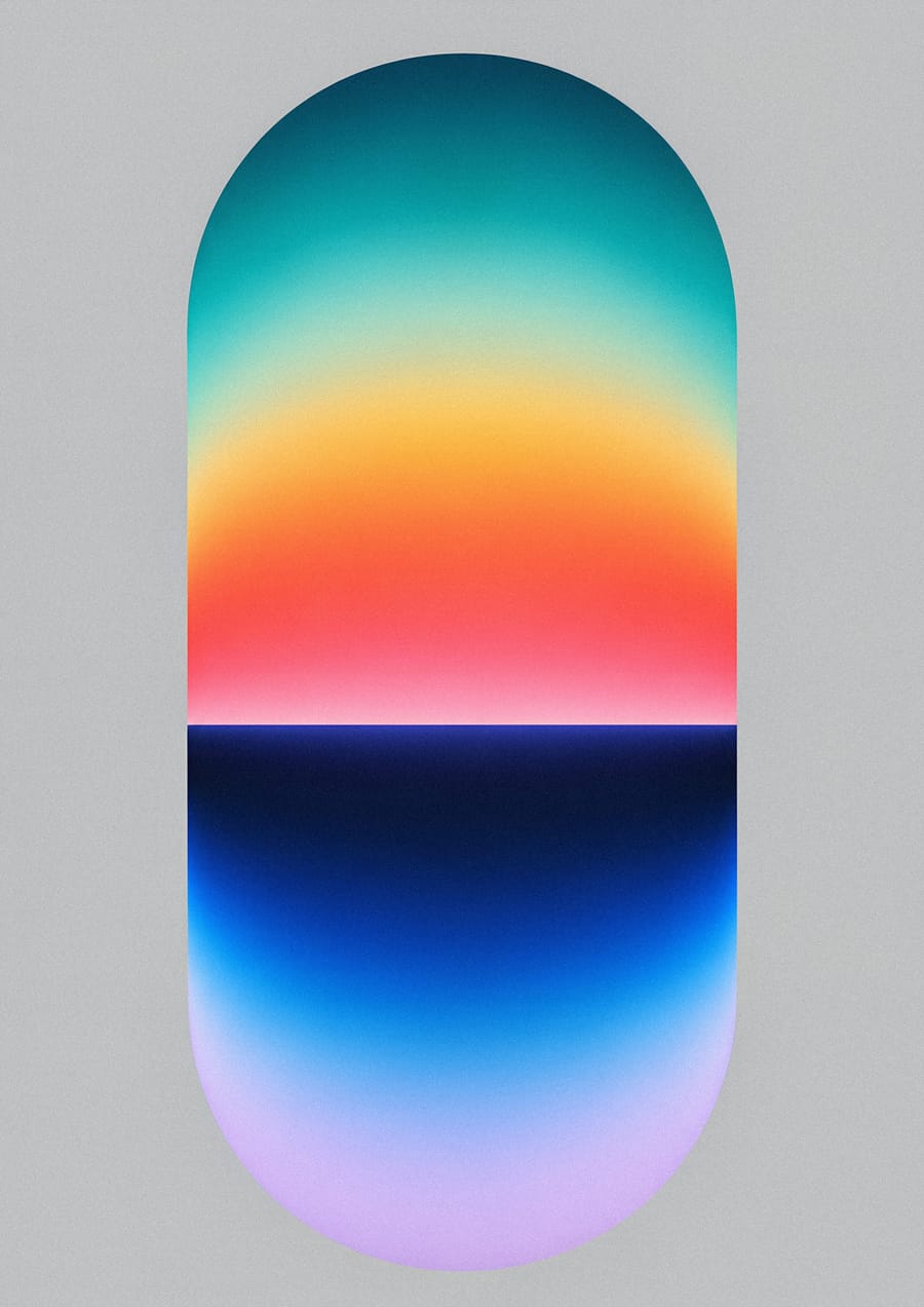 Abstract gradient reflection in capsule frame