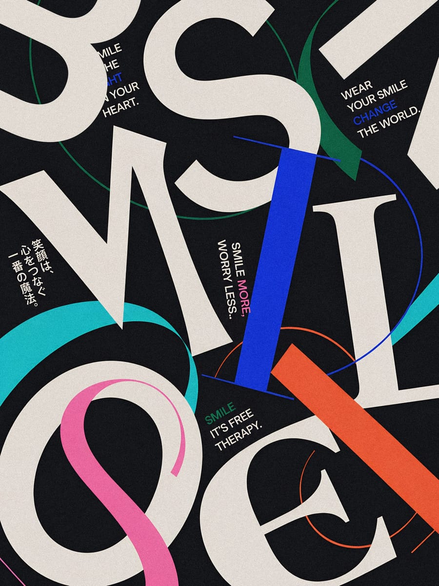 Abstract Typography Design