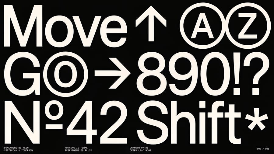 Bold Minimalist Typography Design