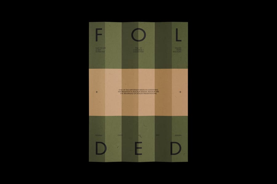 Folded Paper Mockup