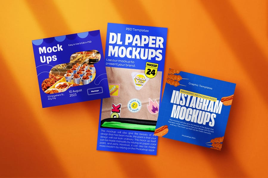 Instagram Post DL Paper Mockup
