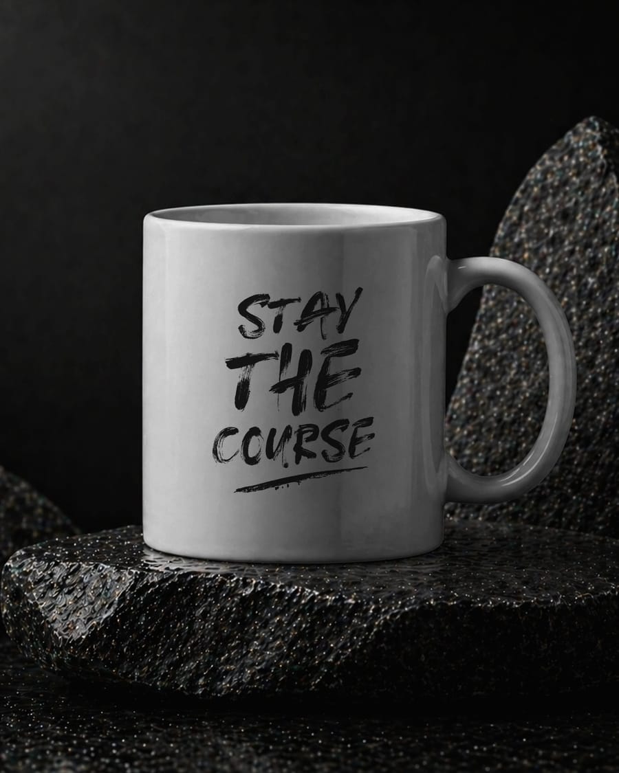 Minimal Coffee Mug Stone Mockup