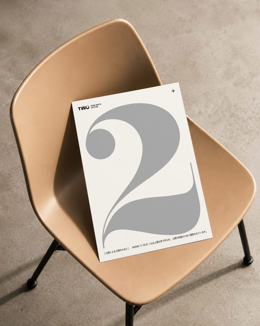 Minimalist Chair Poster Mockup