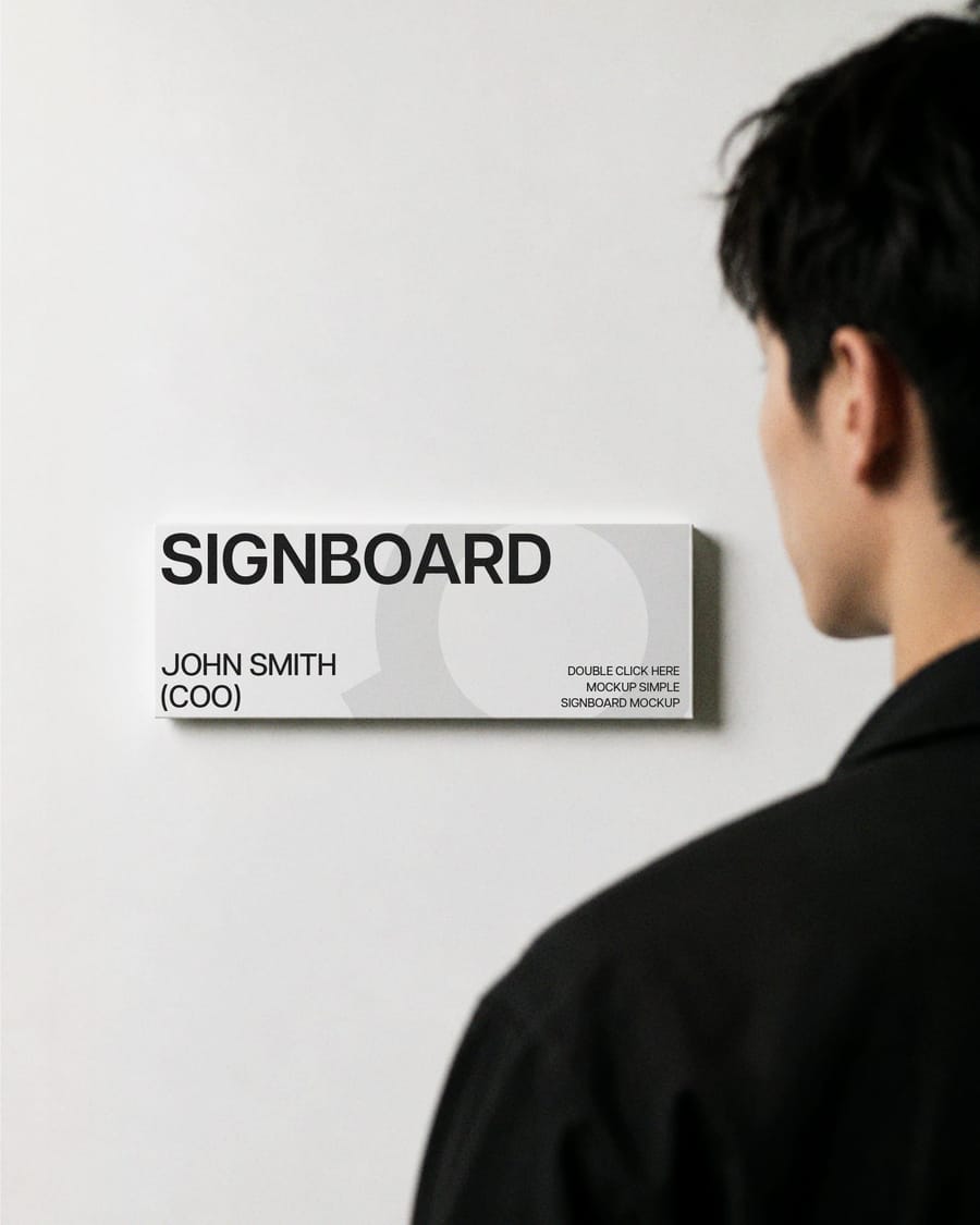 Modern Corporate Signboard Mockup
