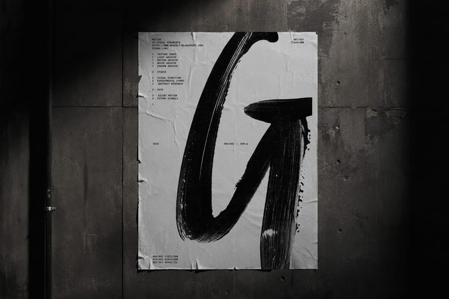 Modern Typography Poster Mockup
