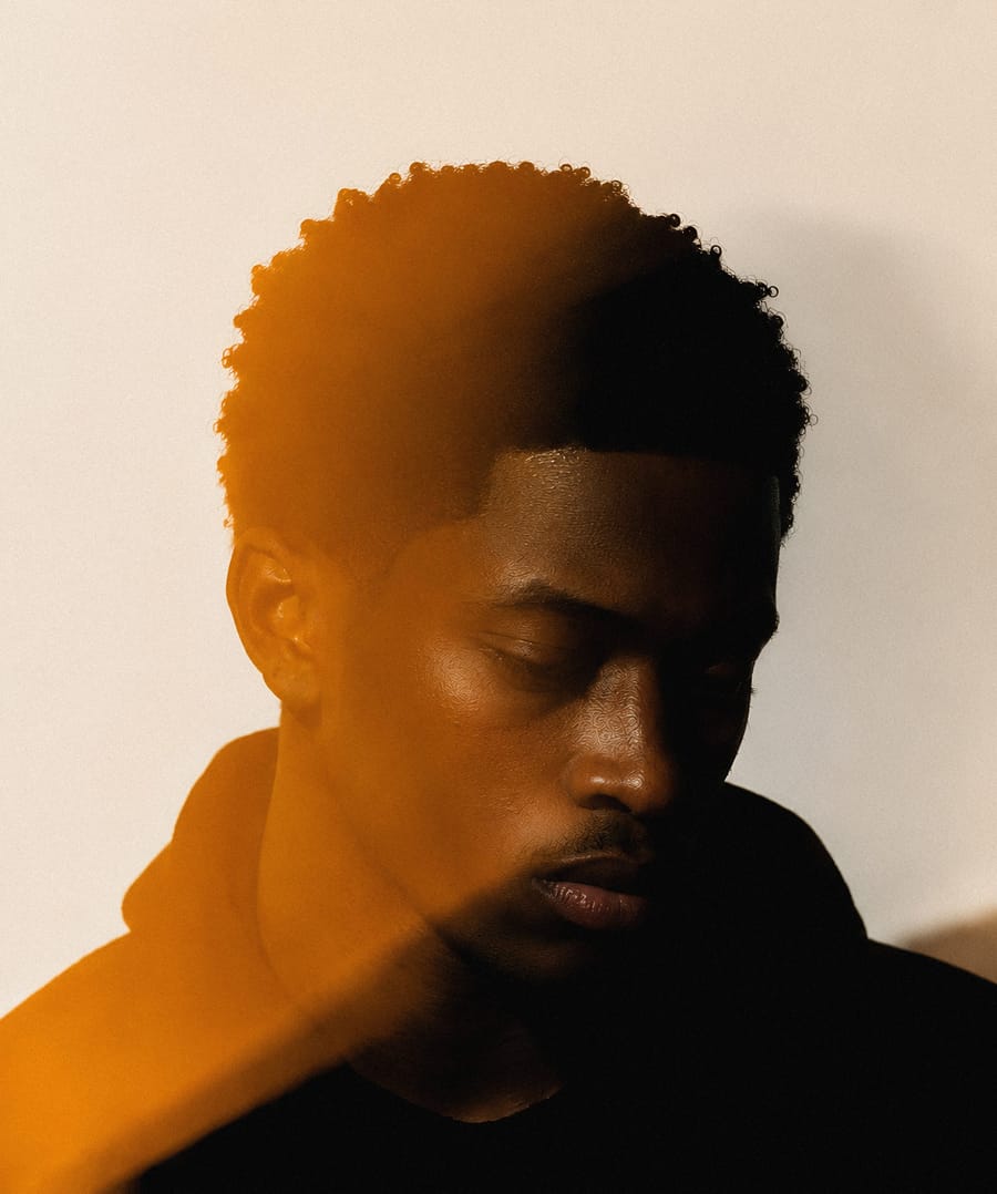 Moody Portrait With Amber Glow