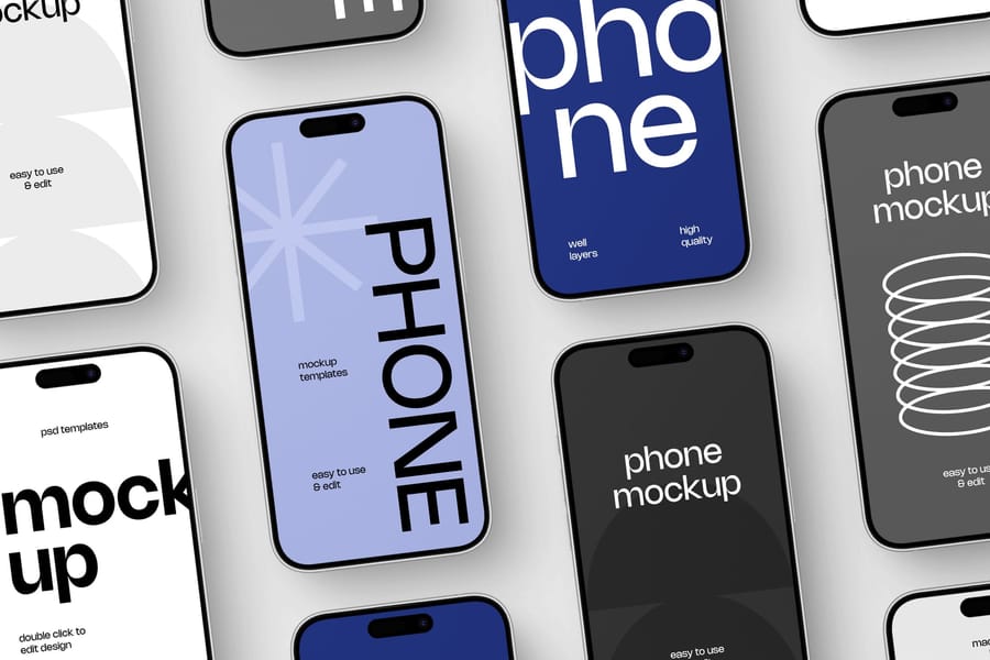 A Spread of Instagram Post with Story Mockup