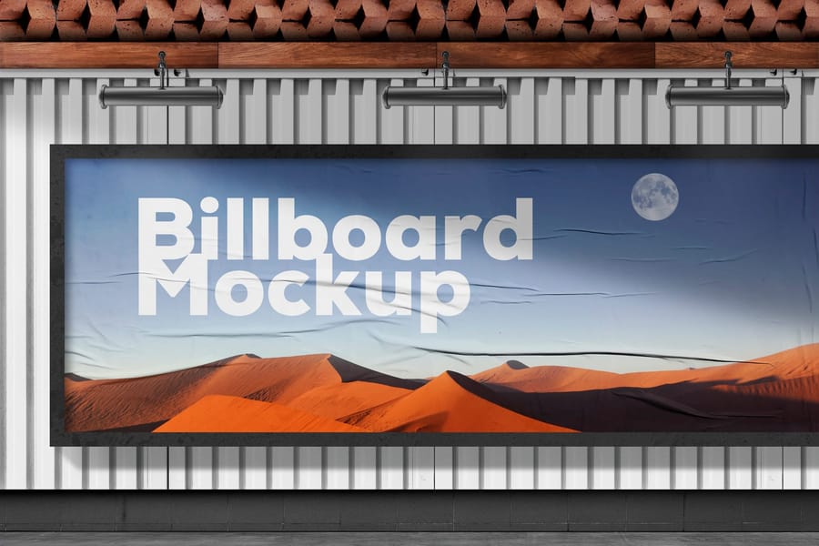 Desert Sand Billboard Design Mockup